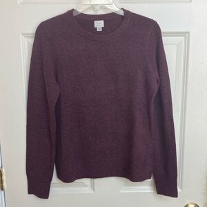 Purple Burgundy Crew Neck Sweater